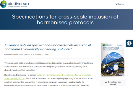 biodiversa + report on monitoring protocols