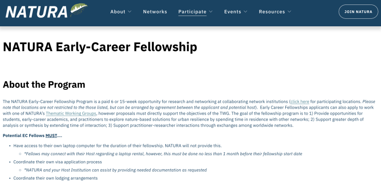 NATURA Fellowship