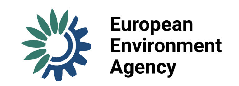 European Environment Agency - half circle with blue petals and second half with cog