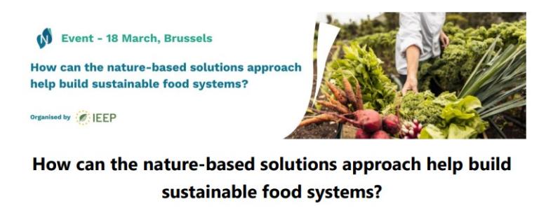 Nature-based solutions for sustainable food systems